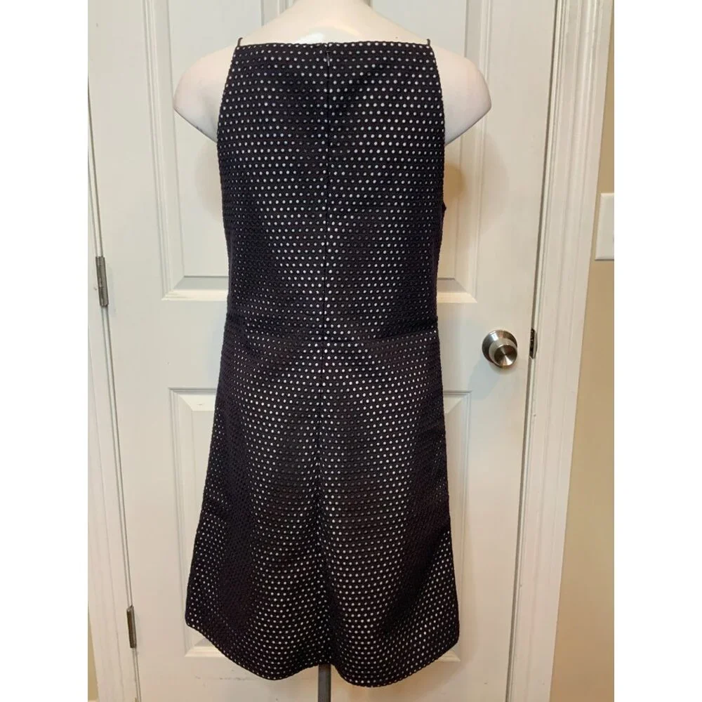 Tory Burch Runway Black Eyelet Embroidered Pencil Dress NWT $1,295, Size 6